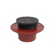 MIFAB C1100-R No Hub Floor Cleanout with 5-in. Round CI Top